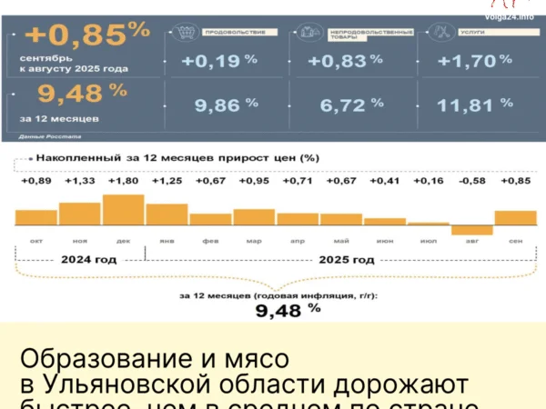 Инфляция в Ульяновской области бьёт рекорды