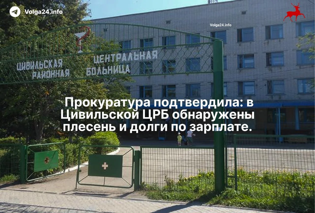 Прокуратура подтвердила: в Цивильской ЦРБ обнаружены плесень и долги по зарплате