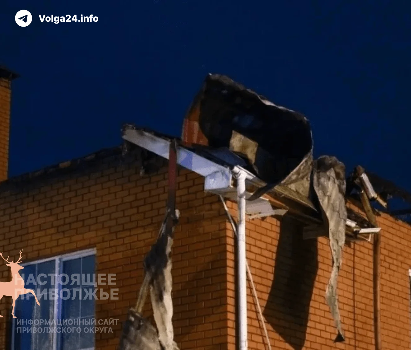Жители Нижегородской области месяц живут с дырявыми крышами после атаки БПЛА