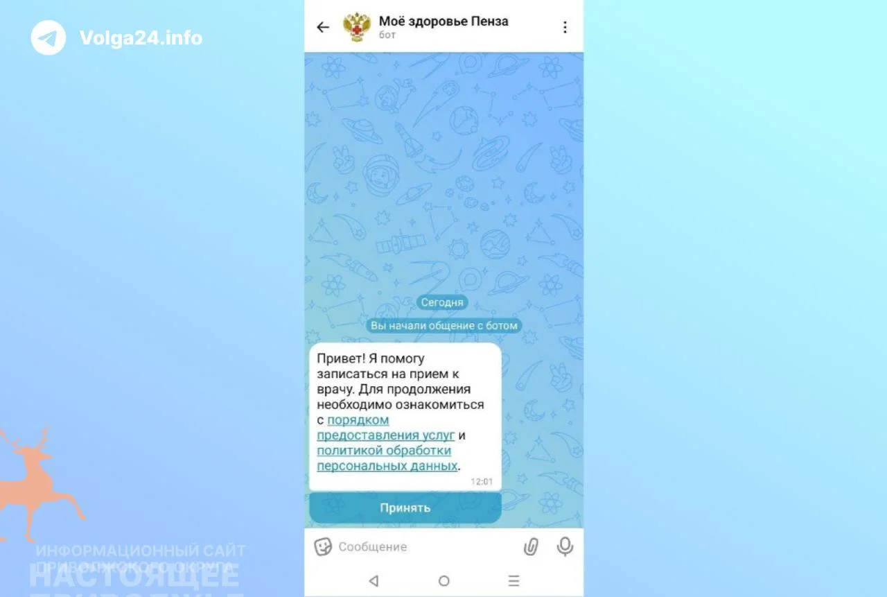 Минздрав Пензы запустил чат-бот для записи к врачу в Mах