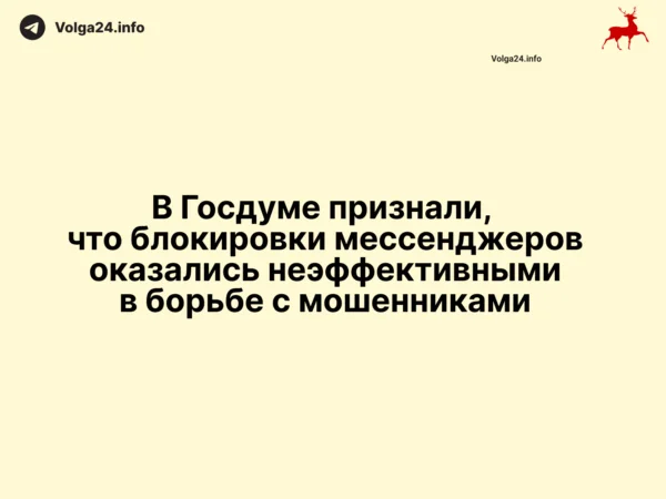 В Госдуме признали, что блокировки мессенджеров оказались неэффективными в борьбе с мошенниками
