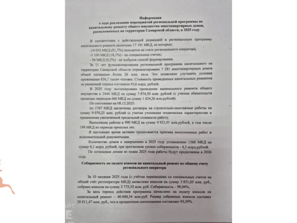 Капремонт по-самарски: ждать полного обновления домов придётся почти 100 лет