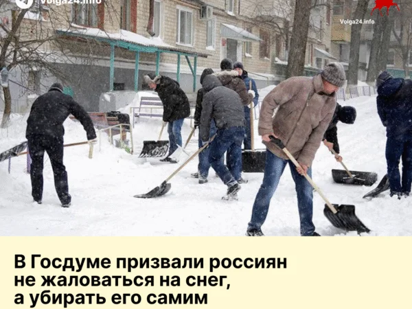 В Госдуме призвали россиян не жаловаться на снег, а убирать его самим