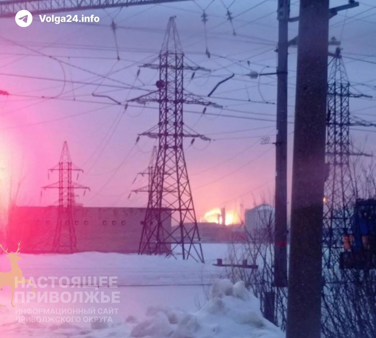 В&nbsp;Тольятти после&nbsp;налета дронов горит «КуйбышевАзот»