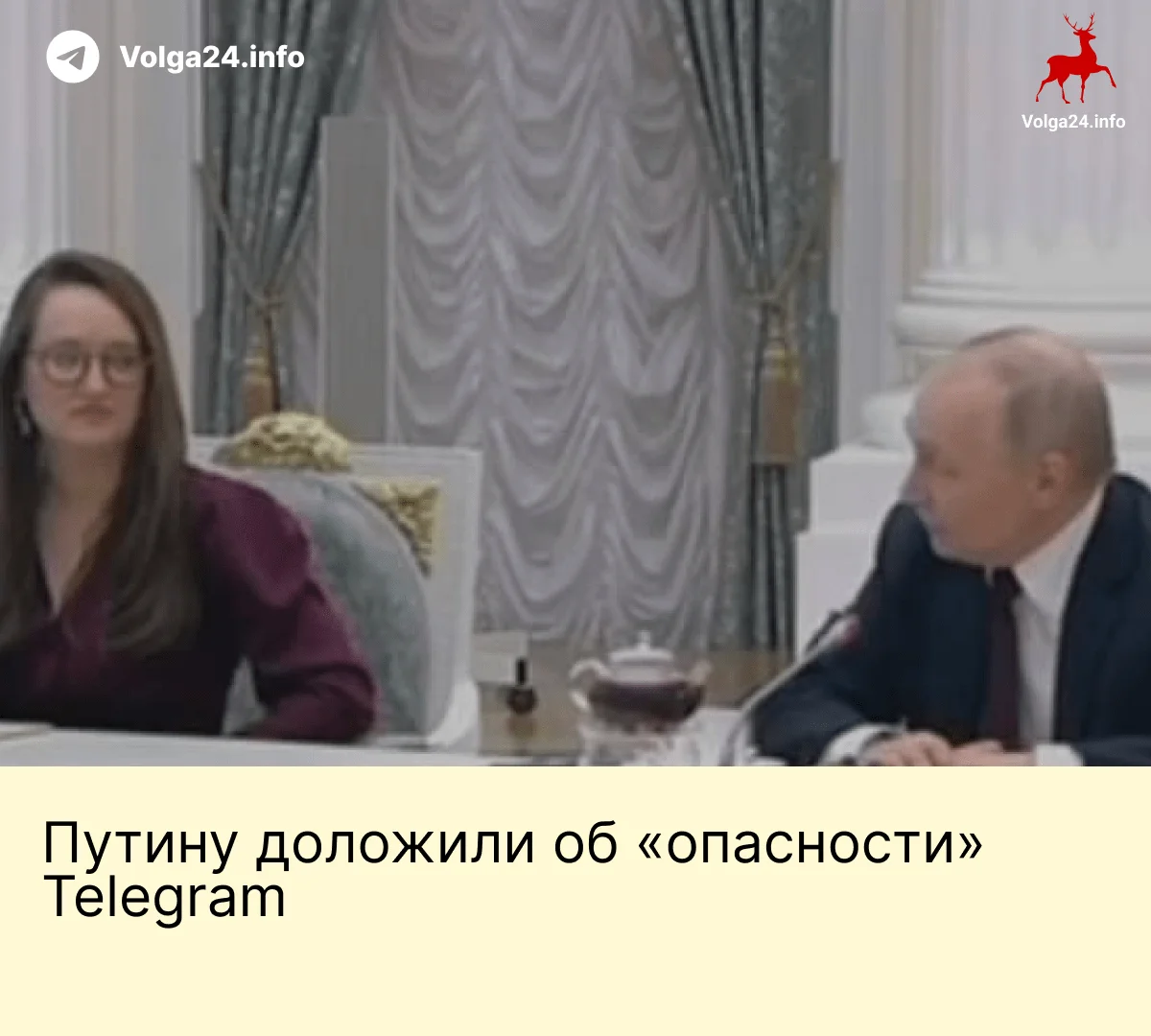 Путину доложили об&nbsp;«опасности» Telegram