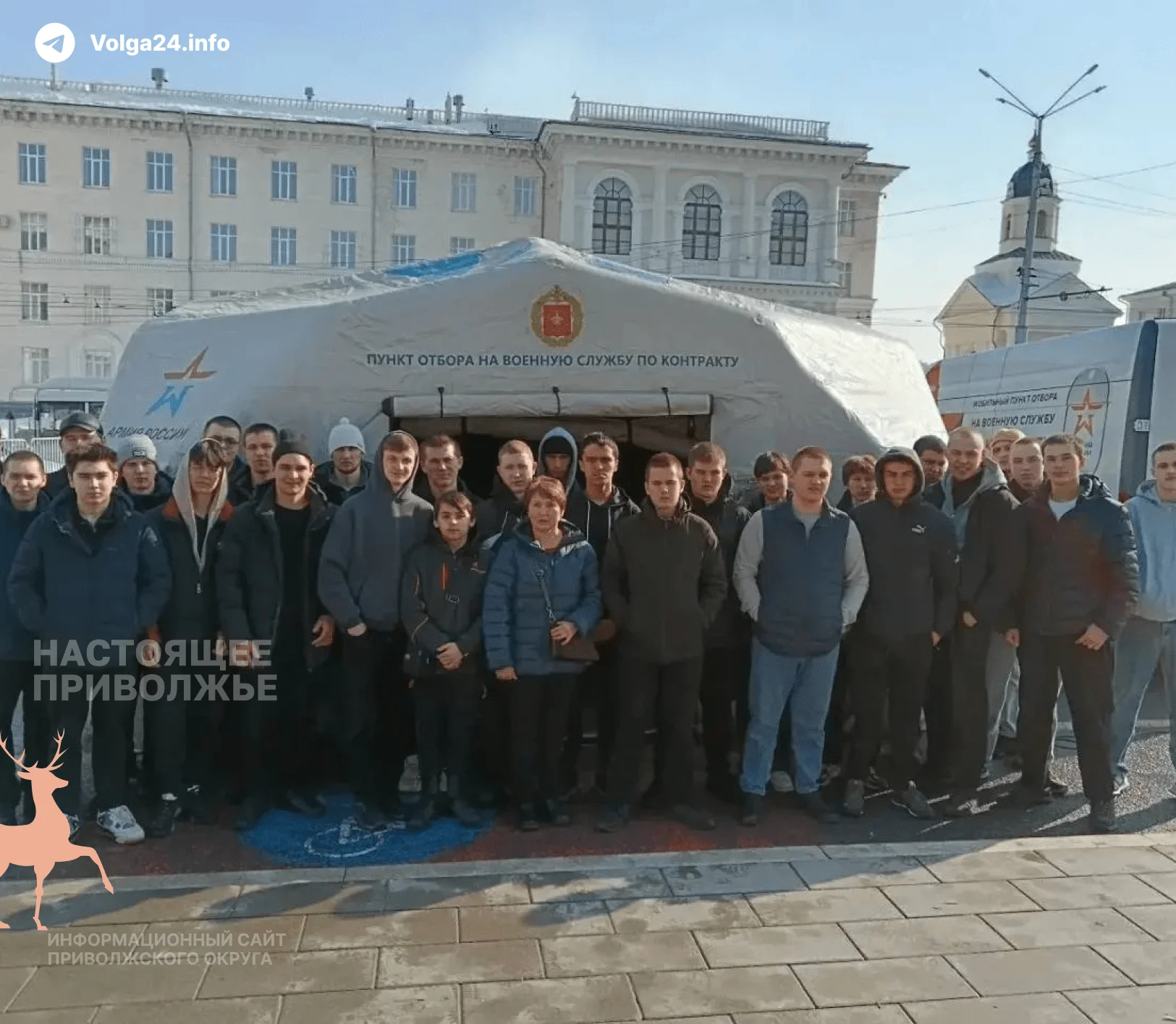 Студентов в&nbsp;Чебоксарах повели в&nbsp;пункт отбора на&nbsp;контракт